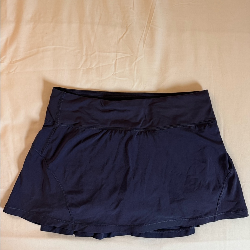 lululemon athletica mini skirt with built in shorts - Navy